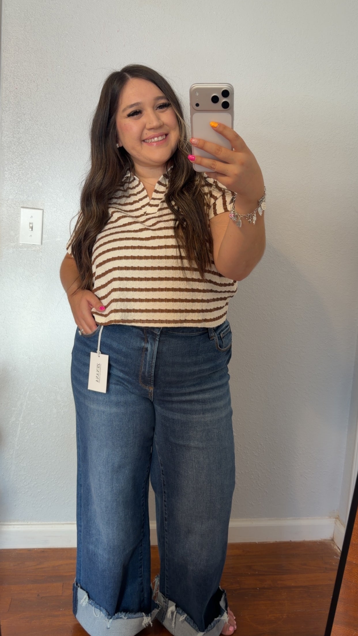 V-Neck Collared Top