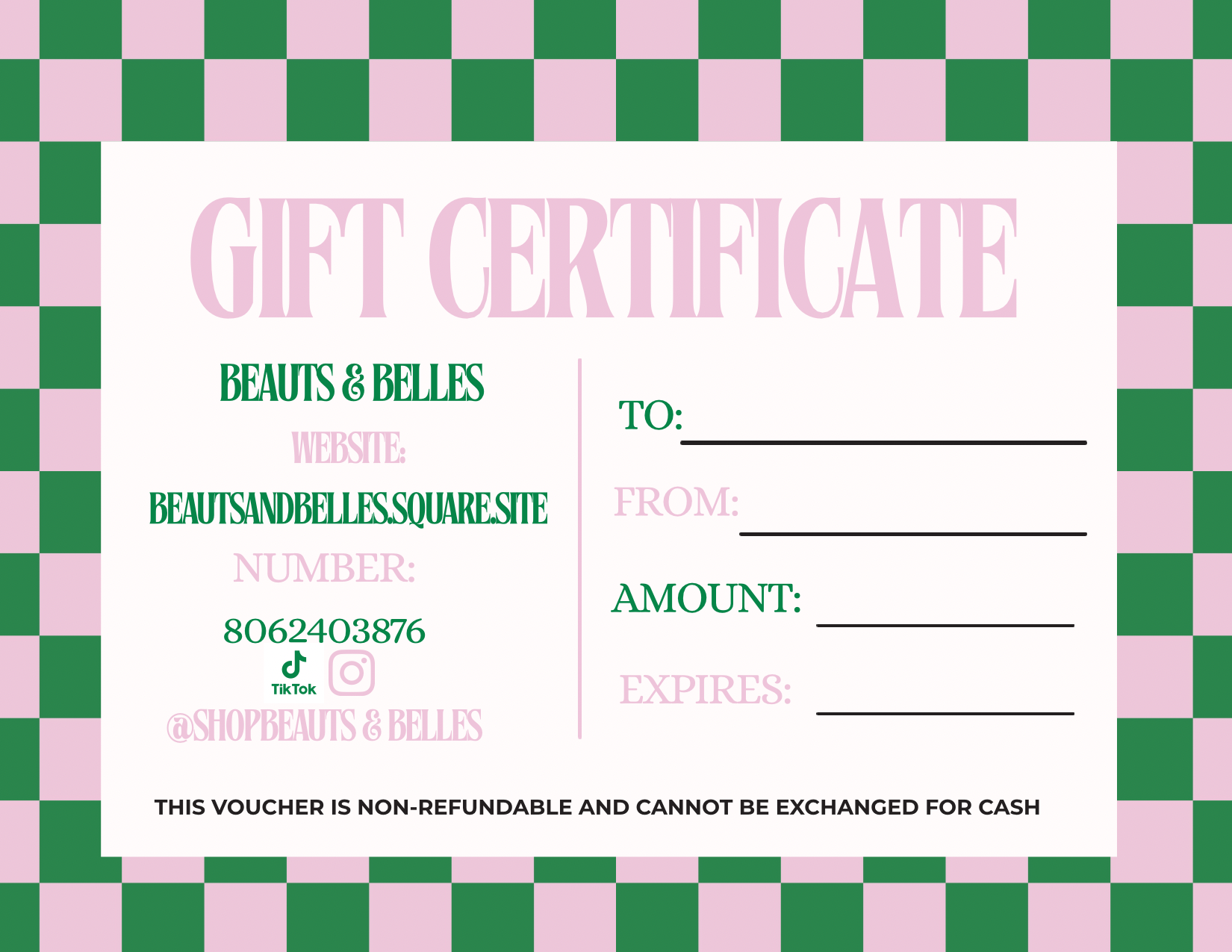 Beauts & Belles Gift Card