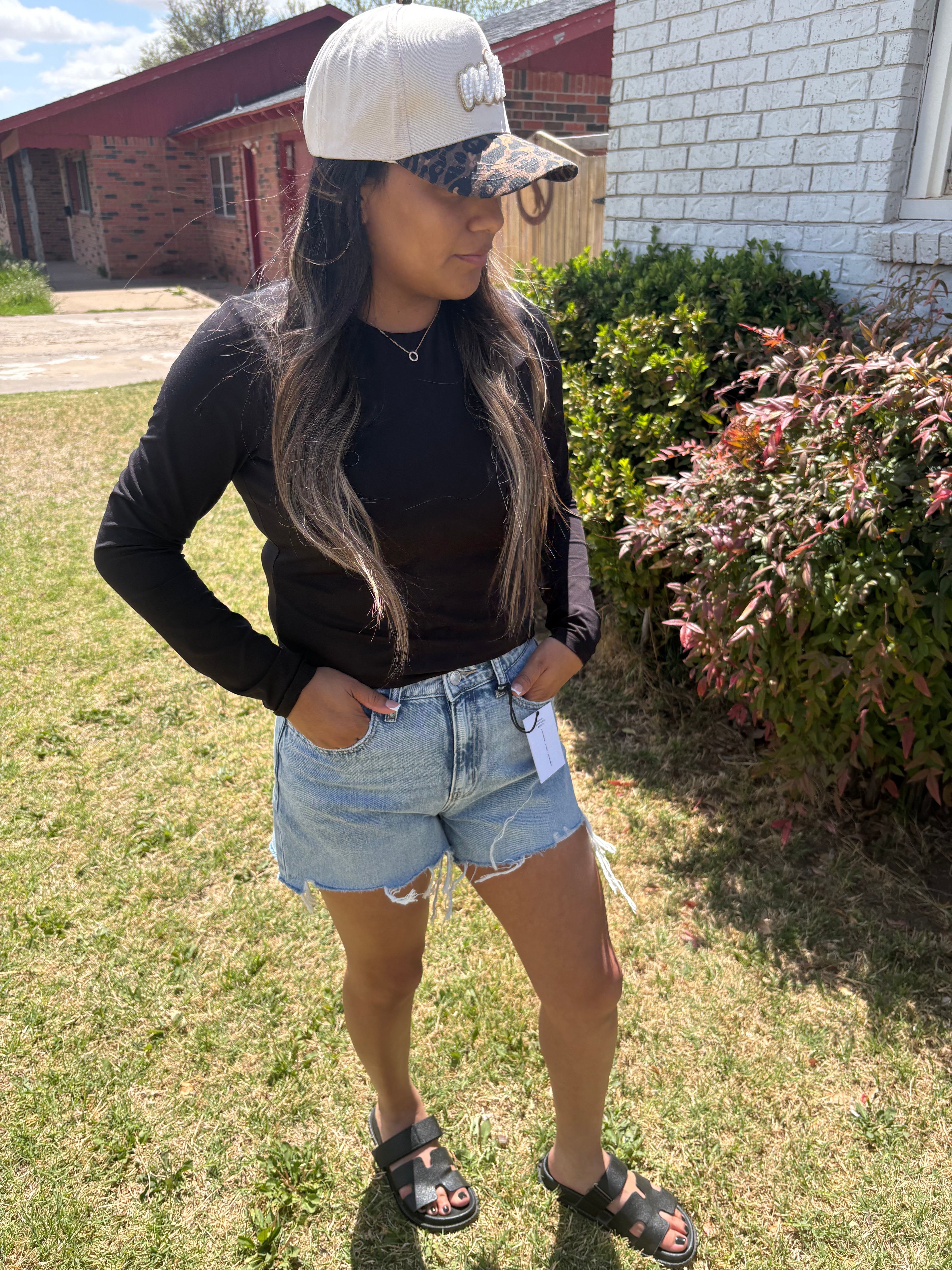 Light Wash Denim Shorts